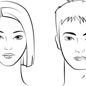 Drawing & shading beautiful Male and Female face -easy steps