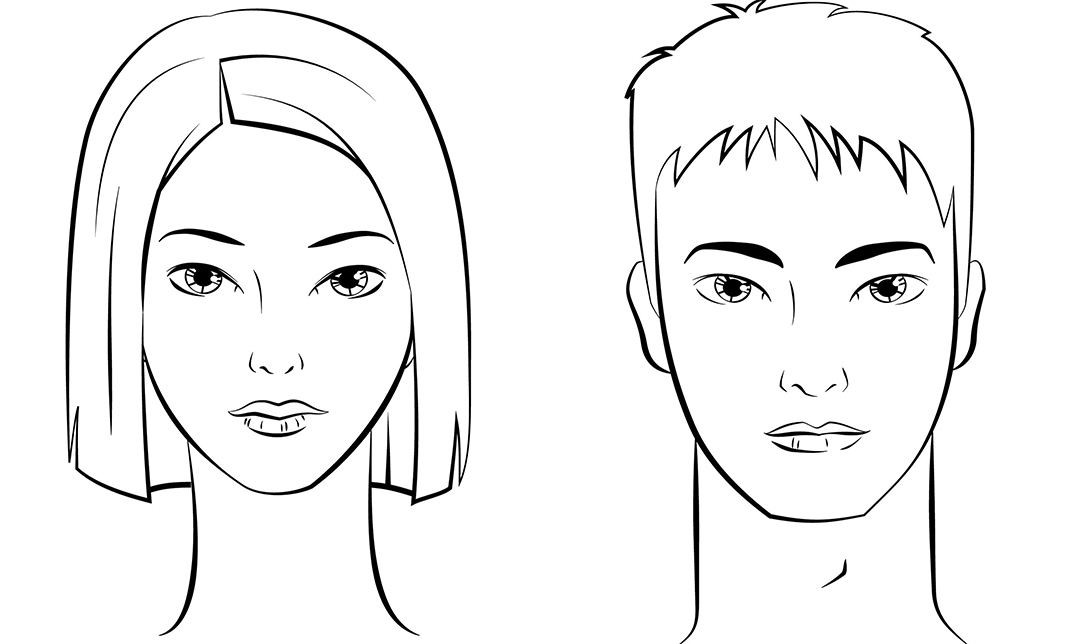 Drawing & shading beautiful Male and Female face -easy steps