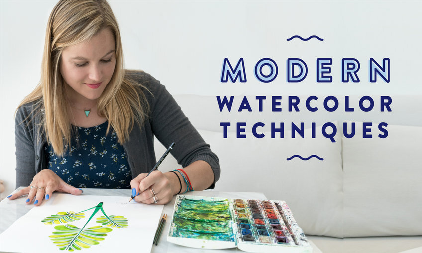 Modern Watercolor Techniques: Explore Skills to Create On-Trend Paintings